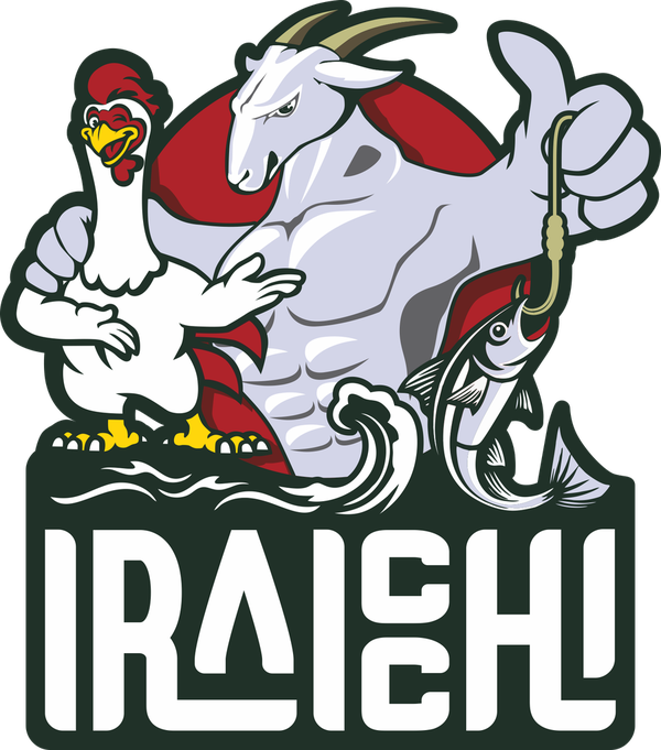 The Iraicchi crew: a chicken, a goat and a fish
